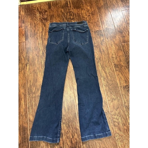 EXPRESS Jeans Womens Size 12R Dark Blue Wash High Rise Bootcut 5-Pocket Classic - Picture 6 of 7